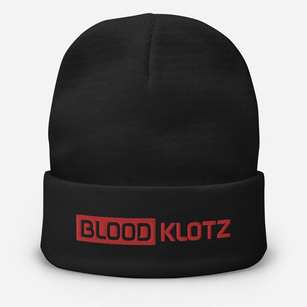 Blood Klotz Embroidered Beanie